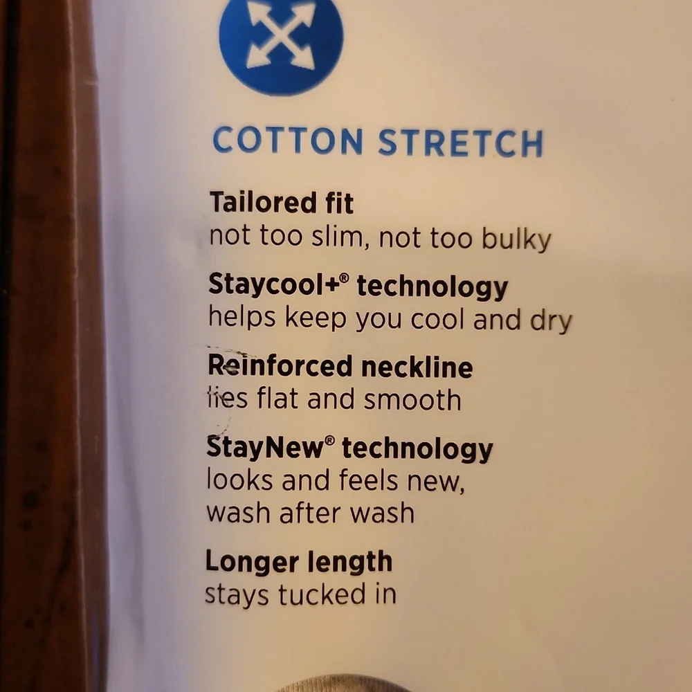 Jockey cotton stretch crew neck t-shirts. 3 pack. Medium(38-40" chest) New. - Picture 6 of 7